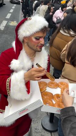 Krispy Kreme offers a variety of doughnuts, perfect for dessert or breakfast, with convenient takeout options.